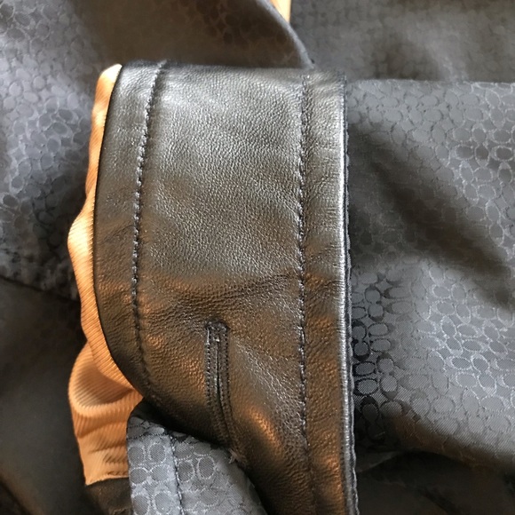 Coach Monogramed Belted Jacket , Black, Size Large - Picture 16 of 16